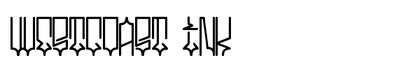 Westcoast Ink font preview